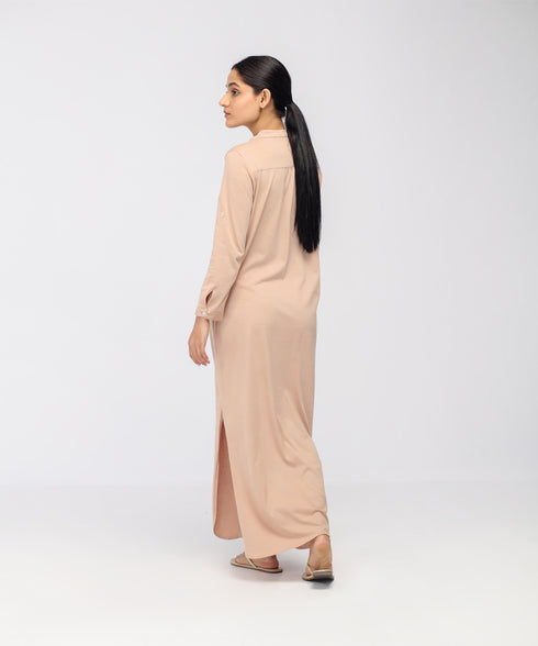 Women's Hidden Placket Shirt Dress